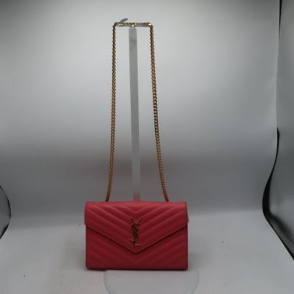 *SOLD*Authentic YSL Hot Pink Quilted Bag - Picture 2 of 8